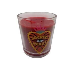 Fragrant Jewels Sacred Heart Scented Candle Medium Red Jar Vanilla Raspberry
